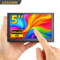LESOWN P50C Small mini Monitor 5 inch 800x480 HDMI Portable Second Screen for Laptop PC