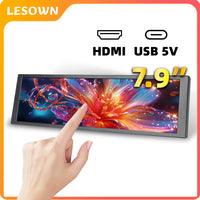 LESOWN P79-T 7.9 inch 400×1280 Stretched Bar LCD Touch Screen Monitor PC Temperature Monitoring RPi