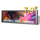 LESOWN P79 7.9inch IPS Stretched Bar HDMI Display 400*1280PC Temperature Monitoring RPi