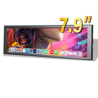 LESOWN P79 7.9inch IPS Stretched Bar HDMI Display 400*1280PC Temperature Monitoring RPi