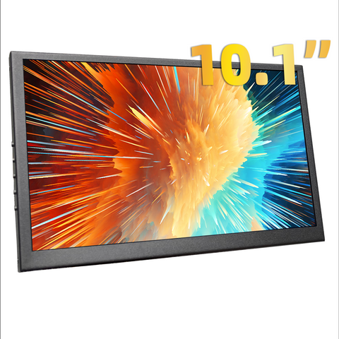 LESOWN P101D 10.1 inch Wide Monitor 1024x600 IPS Monitor with Stand Portable mini Display for Laptop