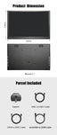 LESOWN P101GHT 10 inch Monitor 2.5K USB Type C & HDMI Touchscreen 10.1 inch Portable Monitor 2560x1600 Small Display