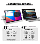 LESOWN P156GPS/P156GPT 15.6 inch Portable Monitor Gaming USB Type C Monitor