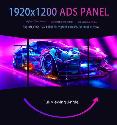 LESOWN P180GPS 18 inch 120Hz Portable USB C HDMI Monitor 1920x1200 Lap ...