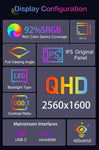 LESOWN P101GHT 10 inch Monitor 2.5K USB Type C & HDMI Touchscreen 10.1 inch Portable Monitor 2560x1600 Small Display