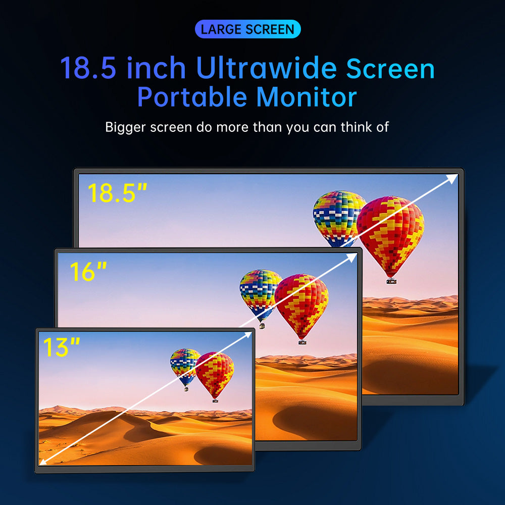LESOWN P185KPR/P185KPTR 18.5 inch 120Hz Large Portable Gaming Monitor