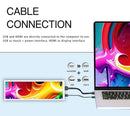 LESOWN P79W-T 7.9 inch Strip Display Small Widescreen 400x1280 IPS CPU GPU Temperature Monitoring Display