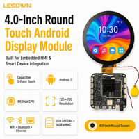 LESOWN Interactive 4in Square LCD Screen 720x720 Secondary Touchscreen HDTV Input Modding for Windows PC Builders