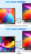 LESOWN P89GPT 8.9 inch Portable USB C Monitor IPS 1920x1200 Touch Small Sub HDMI Display