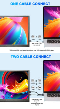 LESOWN P89GPT 8.9 inch Portable USB C Monitor IPS 1920x1200 Touch Small Sub HDMI Display