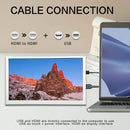 LESOWN P70CW-T Small HDMI USB Touchscreen 7 inch 1024x600 with Speakers Portable PC Monitor Screen