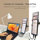 LESOWN P79 7.9inch IPS Stretched Bar HDMI Display 400*1280PC Temperature Monitoring RPi