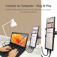 LESOWN P79 7.9inch IPS Stretched Bar HDMI Display 400*1280PC Temperature Monitoring RPi