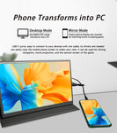 LESOWN P116GPS/P116GPT 11.6 inch LCD Monitor Wide Touch Screen Full HD 1920x1080 HDMI USB Type C Portable Display PC Smart Phone Screen Extender