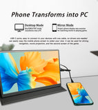 LESOWN P116GPS/P116GPT 11.6 inch Small Portable Monitor Touch FHD 1080P HDMI USB Type C Extend Portable Display