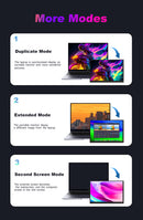 LESOWN P89GPT 8.9 inch Portable USB C Monitor IPS 1920x1200 Touch Small Sub HDMI Display