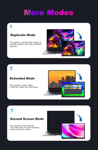 LESOWN P89GPT 8.9 inch Portable USB C Monitor IPS 1920x1200 Touch Small Sub HDMI Display