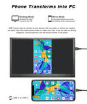 LESOWN P101GHT 10 inch Monitor 2.5K USB Type C & HDMI Touchscreen 10.1 inch Portable Monitor 2560x1600 Small Display
