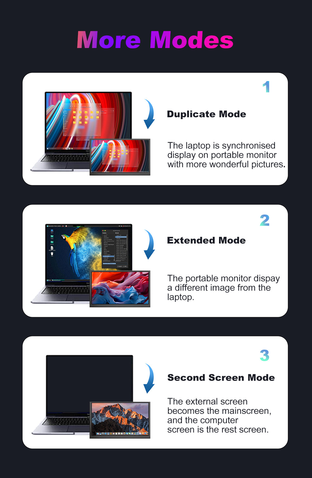 LESOWN P70D-T USB C 7 inch Monitor LCD Touch Display IPS 1024x600 Small Portable Monitor