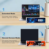 LESOWN P88W/P88W-T+S Touchscreen LCD Wide Bar 8.8 inch Rectangular Monitor 480x1920 IPS HDMI USB Powered Digital Stock Market Display White