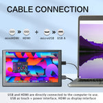 LESOWN P50C Small mini Monitor 5 inch 800x480 HDMI Portable Second Screen for Laptop PC