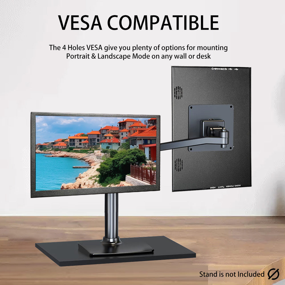 LESOWN P101GHT 10 inch Monitor 2.5K USB Type C & HDMI Touchscreen 10.1 inch Portable Monitor 2560x1600 Small Display