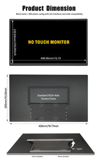 LESOWN P185KPR/P185KPTR 18.5 inch 120Hz Large Portable Gaming Monitor