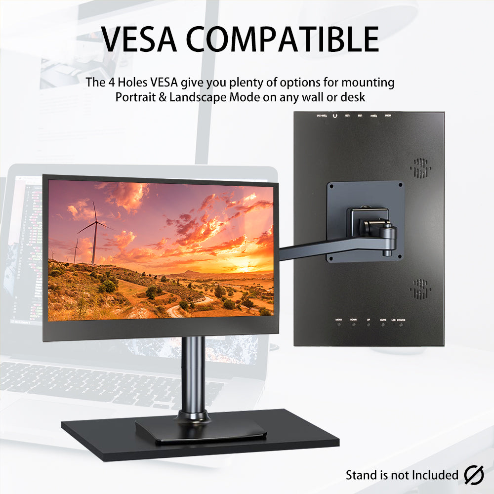 LESOWN P125GPS/P125GPT 12.5 inch LCD Portable Monitor USB C HDMI Capacitive Touchs IPS Display for Gaming Computer