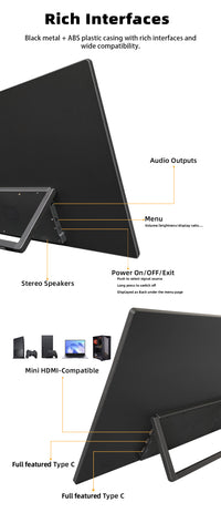 LESOWN P185KPR/P185KPTR 18.5 inch 120Hz Large Portable Gaming Monitor