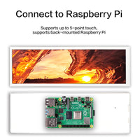LESOWN P79W-T 7.9 inch Strip Display Small Widescreen 400x1280 IPS CPU GPU Temperature Monitoring Display