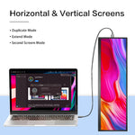 LESOWN P126GPT 12.6 inch USB C Stretched Bar LCD Monitor HDMI Touchscreen Portable Display Extended