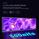 LESOWN P127GHTR 12.7 inch Bar Monitor 2K HDMI Type C IPS Monitor for Stock Market Ticker Display