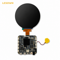 LESOWN 4in Square LCD Screen 720x720 Secondary Monitor HDTV Input Modding Sub-display for AIDA64 PC Case Builders