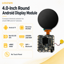 LESOWN 4in Square LCD Screen 720x720 Secondary Monitor HDTV Input Modding Sub-display for AIDA64 PC Case Builders