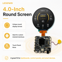 LESOWN 4in Square LCD Screen 720x720 Secondary Monitor HDTV Input Modding Sub-display for AIDA64 PC Case Builders