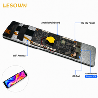 LESOWN Ultra-wide PC Case Sensor Panel 11.9 1480x320 Stretched Touch Monitor for AIDA64 Windows Host Modding High Bright Display