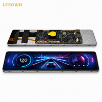 LESOWN Ultra-wide PC Case Sensor Panel 11.9 1480x320 Stretched Touch Monitor for AIDA64 Windows Host Modding High Bright Display