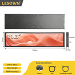 LESOWN P113 11.3 inch Stretched Bar Display HDMI External Long Monitor for PC Temperature Monitoring Aida64