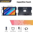 LESOWN E101-C01GBT 10.1 Inch 1280x800 High-brightness display 300cd/m² Embedded Monitor Panel Mount Display for PC TV CCTV