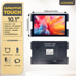 LESOWN E101-C01GBTE Small Embedded 10.1 Inch Display 600-1000cd/m² 1280x800 IPS LCD Screen with VGA/HDMI/USB(touch) for TV CCTV