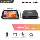 LESOWN E120-C03GBR High-Durability 12in 1280x800 16:10 Industrial Embedded Open Frame Monitor with VGA/HDMI/USB/Audio for Harsh Environments