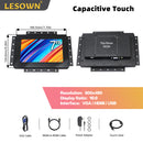 LESOWN E70-C01GBT Compact 7 Inch 800x480 LCD Open Frame Touchscreen Monitor Capacitive Touch Embedded Display 16:9 300cd/m2 60Hz for Laptop