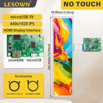 LESOWN M113-A01S 11.3 inch Long Stretched Bar LCD Screen 440x1920 IPS mini HDMI MIPI 4LANE Interface Display Module for Raspberry Pi Laptop