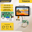LESOWN M121-A01T Original  12.1 inch LCD Touchscreen Display VGA HDMI 1280x800 IPS Small Screen Secondary Module for Laptops PC