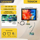 LESOWN M170-A01T 17 inch Touch Display Original LCD Screen 1280x1024 IPS High Resolution HDMI VGA Ports DC12V 2A Module with Driver Board
