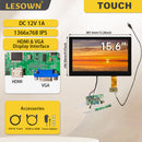 LESOWN M156-B01T 15.6 inch Laptop Screen 1920x1080 IPS HDMI VGA USB Touchscreen Display eDP 30PIN Interface LCD Panel Module for PC
