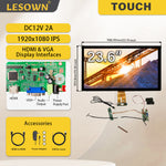 LESOWN M236-A01T Ultra Touch Screen 23.6 inch 1920x1080 Full High Definition Display HDMI VGA LVDS 1000:1 LCD Panel Module for PC Television