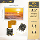 LESOWN M43-A01S 4.3 inch 800x480 IPS LCD Screen Display Panel mini Wide Screen Module USB Powered for PC Intelligent Central Control