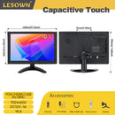 LESOWN N101 10.1 inch Car Monitor HDMI VGA LCD Screen Small Size Display for TV Computer PC Home Security Backup Camera