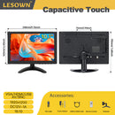 LESOWN N101 10.1 inch Car Monitor HDMI VGA LCD Screen Small Size Display for TV Computer PC Home Security Backup Camera